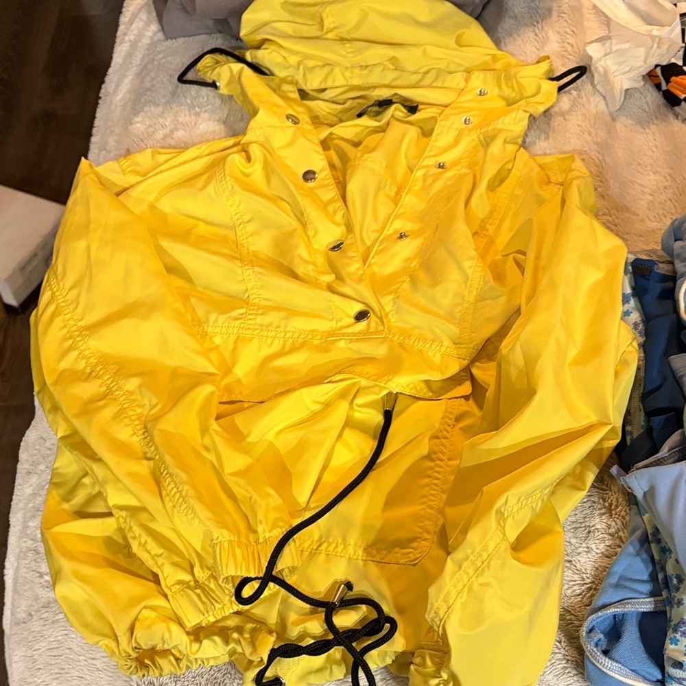 Love Tree Yellow Hooded Jacket